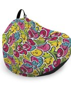 Updeco Husa fotoliu Puf Bean Bag tip Para L fara umplutura kawaii fruits