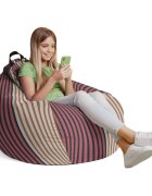 Updeco Husa fotoliu Puf Bean Bag tip Para L fara umplutura leme