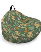 Updeco Husa fotoliu Puf Bean Bag tip Para L fara umplutura maimute