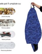 Updeco Husa fotoliu Puf Bean Bag tip Para L fara umplutura minecraft apa
