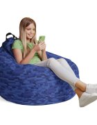 Updeco Husa fotoliu Puf Bean Bag tip Para L fara umplutura minecraft apa