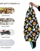 Updeco Husa fotoliu Puf Bean Bag tip Para L fara umplutura mingi