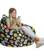 Updeco Husa fotoliu Puf Bean Bag tip Para L fara umplutura mingi