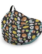 Updeco Husa fotoliu Puf Bean Bag tip Para L fara umplutura mingi