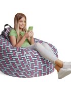 Updeco Husa fotoliu Puf Bean Bag tip Para L fara umplutura paloma