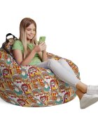 Updeco Husa fotoliu Puf Bean Bag tip Para L fara umplutura pisici hipster