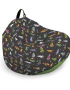 Updeco Husa fotoliu Puf Bean Bag tip Para L fara umplutura retro space ships