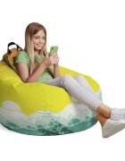 Updeco Husa fotoliu Puf Bean Bag tip Para L fara umplutura tropical