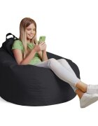 Updeco Husa fotoliu Puf Bean Bag tip Para XL Chroma fara umplutura black