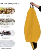 Updeco Husa fotoliu Puf Bean Bag tip Para XL Chroma fara umplutura golden yellow