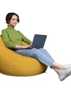 Updeco Husa fotoliu Puf Bean Bag tip Para XL Chroma fara umplutura golden yellow