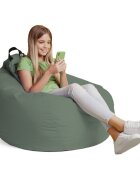 Updeco Husa fotoliu Puf Bean Bag tip Para XL Chroma fara umplutura green sage