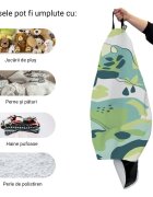 Updeco Husa fotoliu Puf Bean Bag tip Para XL fara umplutura Abstract Jungle Periglacial