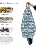 Updeco Husa fotoliu Puf Bean Bag tip Para XL fara umplutura blueberry and kiwi