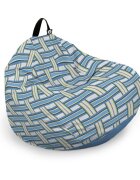 Updeco Husa fotoliu Puf Bean Bag tip Para XL fara umplutura blueberry and kiwi