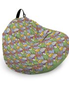 Updeco Husa fotoliu Puf Bean Bag tip Para XL fara umplutura broscute