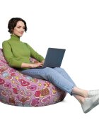 Updeco Husa fotoliu Puf Bean Bag tip Para XL fara umplutura Candies fundal roz