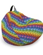 Updeco Husa fotoliu Puf Bean Bag tip Para XL fara umplutura Lego Abstract