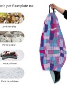 Updeco Husa fotoliu Puf Bean Bag tip Para XL fara umplutura Lego Tetris mov