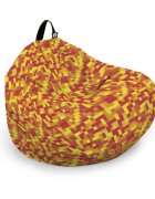 Updeco Husa fotoliu Puf Bean Bag tip Para XL fara umplutura minecraft foc