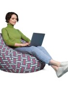 Updeco Husa fotoliu Puf Bean Bag tip Para XL fara umplutura paloma