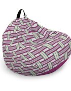 Updeco Husa fotoliu Puf Bean Bag tip Para XL fara umplutura raspberry and kiwi