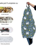 Updeco Husa fotoliu Puf Bean Bag tip Para XL fara umplutura ursi polari