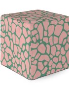 Updeco Taburet cub L Giraffe dusty pink