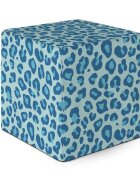 Updeco Taburet cub L Leopard blue