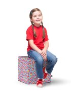Updeco Taburet cub L Leopard fruitty