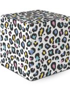 Updeco Taburet cub L Leopard pastel