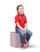 Updeco Taburet Cub L Zebra blue