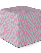 Updeco Taburet Cub L Zebra blue