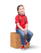 Updeco Taburet cub L Zebra pink