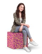 Updeco Taburet cub XL Giraffe pink