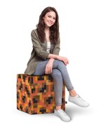 Updeco Taburet cub XL Minecraft Magma