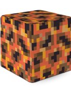 Updeco Taburet cub XL Minecraft Magma