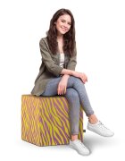 Updeco Taburet cub XL Zebra gradient bright