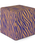Updeco Taburet Cub XL Zebra gradient drak