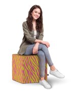 Updeco Taburet Cub XL Zebra pink