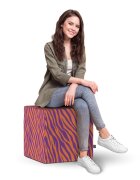 Updeco Taburet cub XL Zebra purple