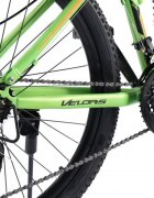 VELORS Bicicleta MTB-Full Suspension Earth 2.6 V2660G VerdePortocaliu roti 26 inch inaltime utilizator 150-165cm greutate suportata 100 kg