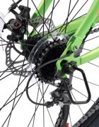 VELORS Bicicleta MTB-Full Suspension Earth 2.6 V2660G VerdePortocaliu roti 26 inch inaltime utilizator 150-165cm greutate suportata 100 kg