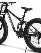 VELORS Bicicleta MTB-Full Suspension FAT BIKE Duro 2.6 V26309D NegruTurcoaz roti 26 inch inaltime utilizator 150-195 cm greutate suportata 150 kg