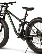 VELORS Bicicleta MTB-Full Suspension Fat Bike Duro 2.6 V26309D NegruVerde 26 inch inaltime utilizator 150-195 cm greutate suportata 150 kg
