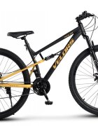 VELORS Bicicleta MTB-Full Suspension Trail 2.7 V27271D NegruGalben 27.5 inch echipare Shimano 21 viteze manete secventiale frane disc mecanice