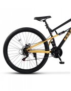 VELORS Bicicleta MTB-Full Suspension Trail 2.9 V29271D NegruGalben 29 inch echipare Shimano 21 viteze manete secventiale frane disc mecanice