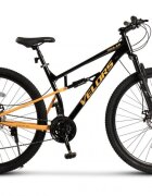 VELORS Bicicleta MTB-Full Suspension Trail 2.9 V29271D NegruPortocaliu roti 29 inch greutate suportata 120 kg inaltime utilizator 170-185 cm