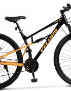 VELORS Bicicleta MTB-Full Suspension Trail 2.9 V29271D NegruPortocaliu roti 29 inch greutate suportata 120 kg inaltime utilizator 170-185 cm