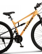 VELORS Bicicleta MTB-Full Suspension Trail 2.9 V29271D PortocaliuNegru roti 29 inch greutate suportata 120 kg inaltime utilizator 170-185 cm